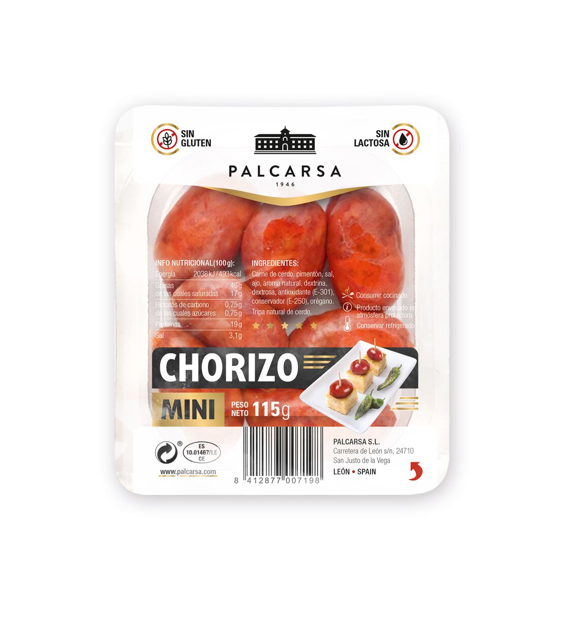 CHORIZO-MINI-PALCARSA-DULCE-115g