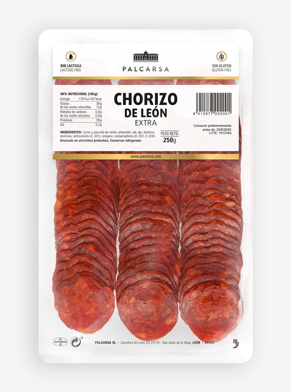Palcarsa - chorizo de león 250 g.