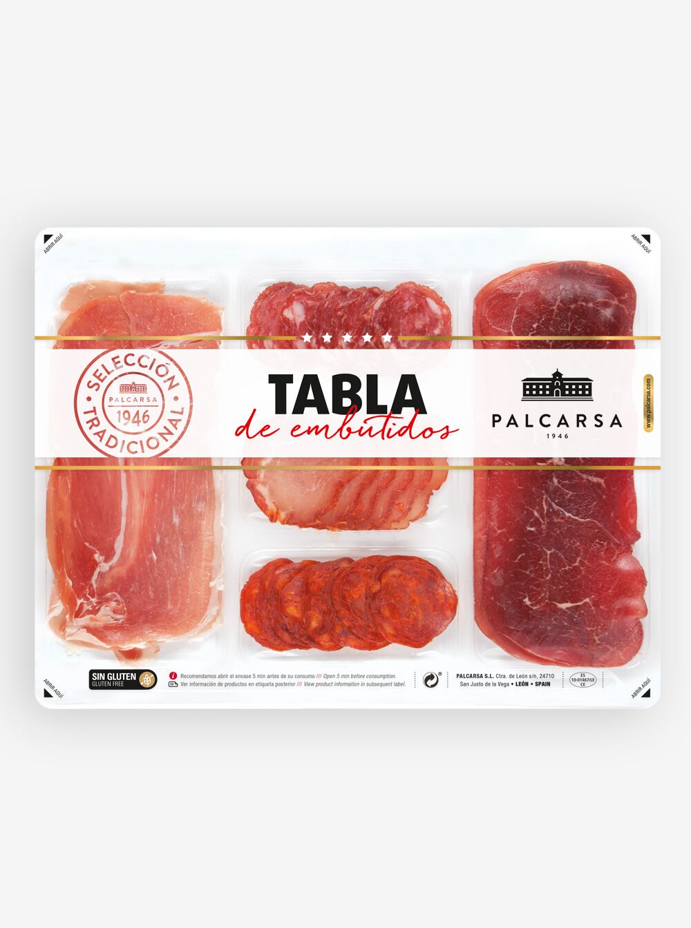 Palcarsa - Tabla de 5 productos con Cecina 150 g.